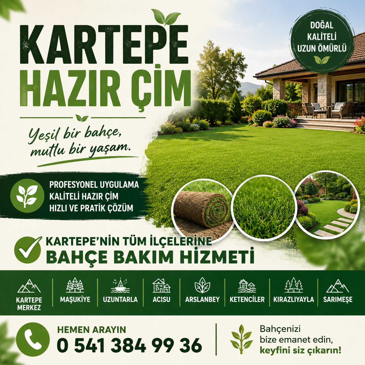 Kartepe Maşukiye Hazır Çim