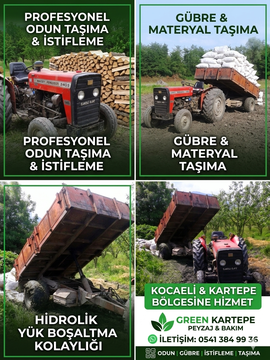 Kartepe Yük Odun Taşıma İstifleme Gübre Taşıma